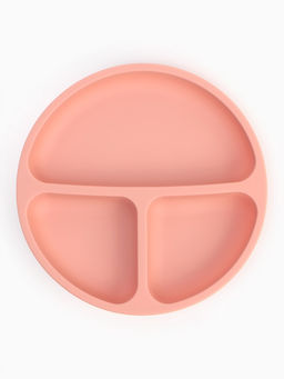 Тарелка детская секционная, 3 секции, розовый, Mum&Baby