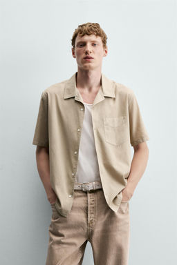 CAMISA VOILE ALGOD?N / Gris topo - Zara фото 2