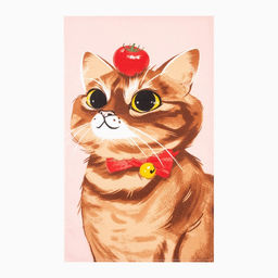 Набор полотенец кухонный Доляна Cats 35х60 см - 8 шт, 100% хлопок  фото 2