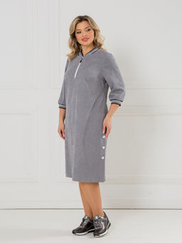 NOVITA Платье 1446 серый  фото 6