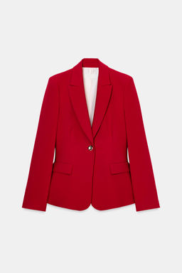 FITTED BLAZER WITH SHOULDER PADS - Zara фото 18