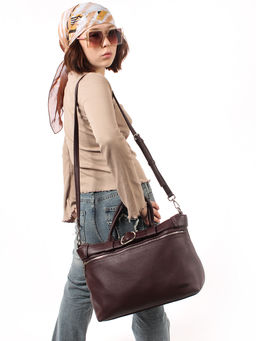 LACCOMA сумка Моника-Y2005-бордовый эко кожа хлопок