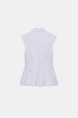CAMISA PLIEGUES MANGA SISA ZW COLLECTION / Malva claro - Zara фото 8