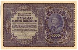 Банкнота 1000 марок 1919 года Польша