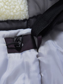 Парка зимняя женская с капюшоном черного цвета 9538-1Ch - Valianly фото 15