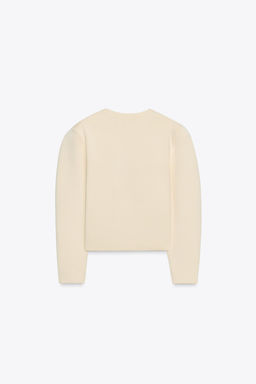 FITTED CARDIGAN WITH BUTTONS - Zara фото 11