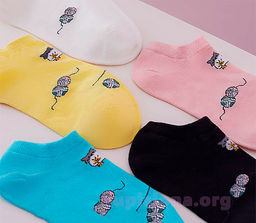 Носки Котик-рукодельник