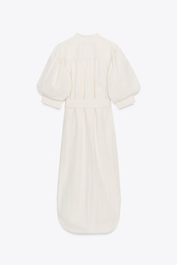 ZW COLLECTION PUFF SLEEVE SHIRT DRESS - Zara фото 7