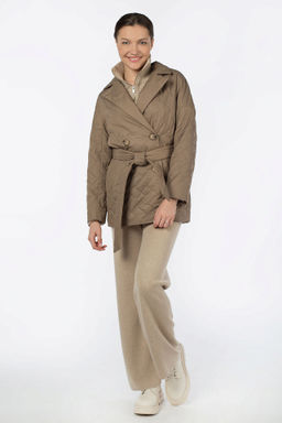 Пальто женское демисезонное (пояс) - El podio фото 2