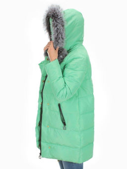 15113 GREEN Куртка зимняя облегченная женская (150 гр. холлофайбер) - Fashion фото 10