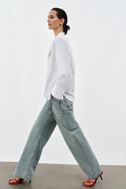 ZW COLLECTION POPLIN SHIRT WITH TIE DETAIL - Zara фото 16