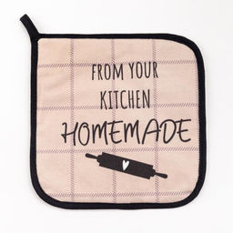 Прихватка Этель Kitchen 19х19 см, 100% хлопок, саржа, ватин 250 г/м2  фото 2