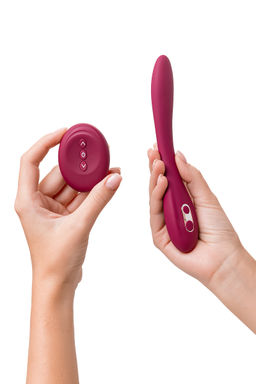 Многофункциональный вибратор LEroina Caberna, силикон, бордовый, 20 см