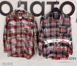 Рубашка женская в клетку