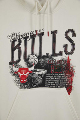 DeFactoFit Толстовка свободного покроя с капюшоном NBA Chicago Bulls  фото 9