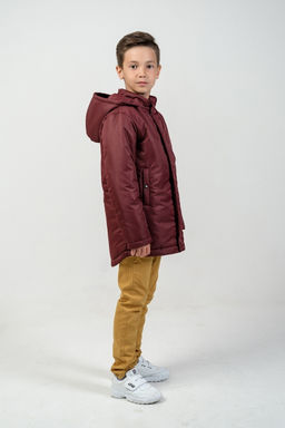 Парка "Рич" для мальчика бордо