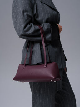Кожаная сумка Raduy DBR 31127 бордовое вино фото 4