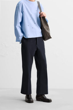 LIMITED EDITION FLARED FIT TROUSERS - Zara фото 2