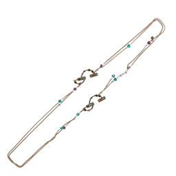 Винтажное ожерелье с металлическими вставками и стразами - Модные истории фото 2