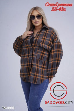 Женская рубашка в клетку