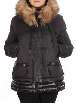 H-1053 BLACK Куртка зимняя женская ENOVICH (200 гр. холлофайбера)