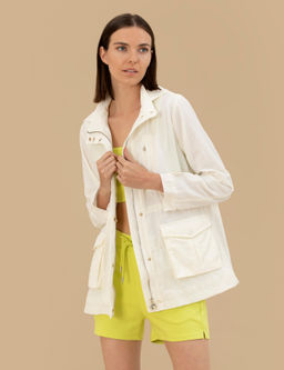 Ekru Standart Fit Mevsimlik Mont