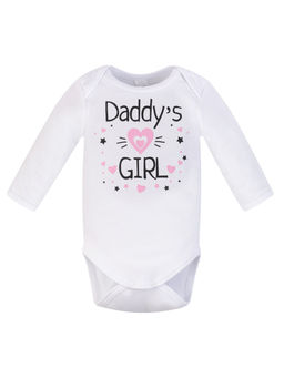 Боди ясельное белое Daddy &  s girl
