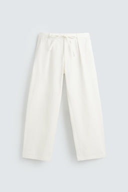 RELAXED FIT PLEATED TROUSERS - Zara фото 5