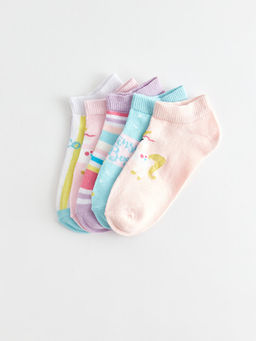 Desenli K?z ?ocuk Patik ?orap 5li - Waikiki фото 2