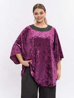 Туника из бархата TU03611PUR55