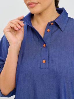 Туника женская MR018SS3 blue - Maxroses фото 5