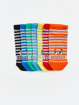 Desenli Erkek ?ocuk Patik ?orap 7li - Waikiki фото 2