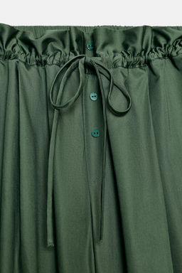 POPLIN TROUSERS WITH CONTRASTING DETAILS - Zara фото 5