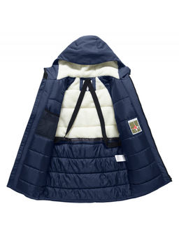 Парка зимняя мужская с капюшоном темно-синего цвета 9533-1TS - Valianly фото 3