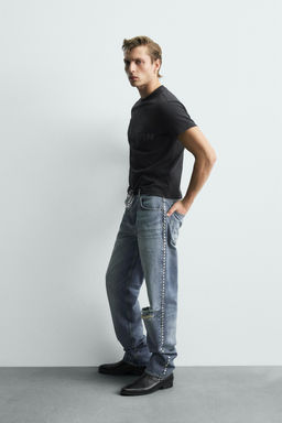 WASHED SLOGAN CROPPED FIT T-SHIRT - Zara фото 4