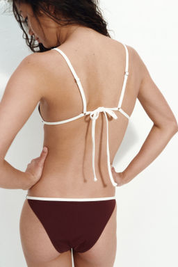 Top de bikini triangular con relleno - H&m фото 7