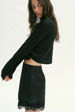 SKORT WITH LACE HEM - Zara фото 18