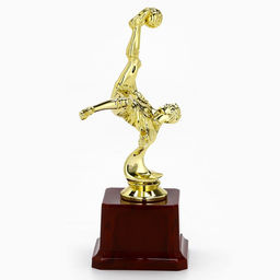 Наградная фигура кубок «Футболист», золото, подставка пластик, 20 см