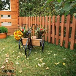 Подставка для цветов Велосипед 59-341 - Фабрика интерьерной ковки фото 3