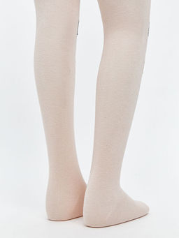 Desenli K?z ?ocuk K?lotlu ?orap 2li