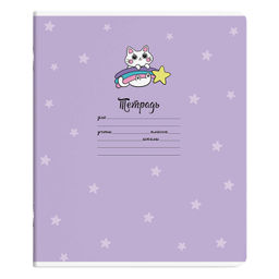 Цена за 5 шт. Тетрадь школьная ученическая, 12 л. клетка, арт. 56661/ 20 МУЛЬТЯШКИ /мягкий переплёт (2 скобы), обл