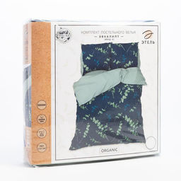Постельное бельё Этель 2 сп Эвкалипт (вид 2) 175х215 см, 200х220 см,70х70 см -2 шт,поплин 125 г/м2  фото 4