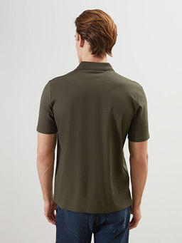 Polo Yaka Merserize G?r?n?ml? Erkek Ti??rt