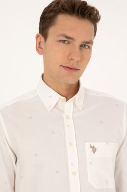 Erkek Krem Uzun Kollu G_mlek - U.s. polo assn фото 2