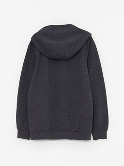 Kap??onlu Basic Uzun Kollu Erkek ?ocuk Fermuarl? Sweatshirt - Waikiki фото 2