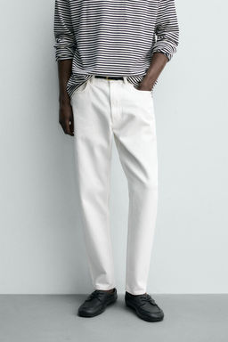 JEANS SLIM TAPERED FIT / Blanco - Zara фото 2