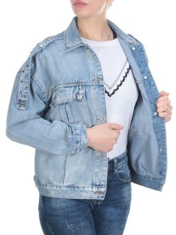 J7735 BLUE Куртка джинсовая женская YI SUO (98% хлопок 2% эластан) - Фабричный китай фото 8