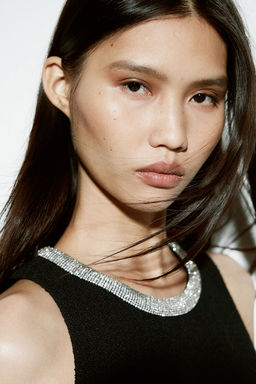 Vestido con ribete de strass - H&m фото 2