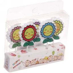 Цена за 12 шт. Свечи для торта "Солнышко" (набор 5 шт) 8 см