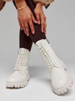 Ботинки жен., бежевые., н/к, шерсть - SOFIT фото 3